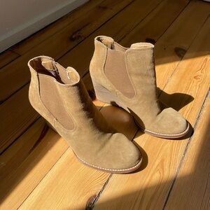 Lucky Brand Suede Women's Tan Ankle Boots